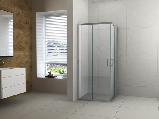 Corner Entry Sliding Shower Screen