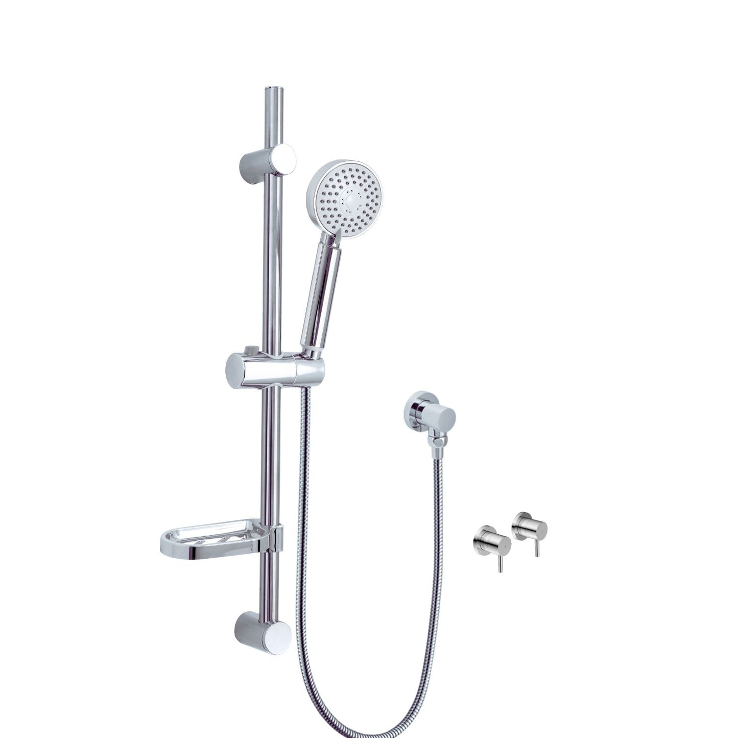 Luana Interiors - Half Rail Sliding Shower