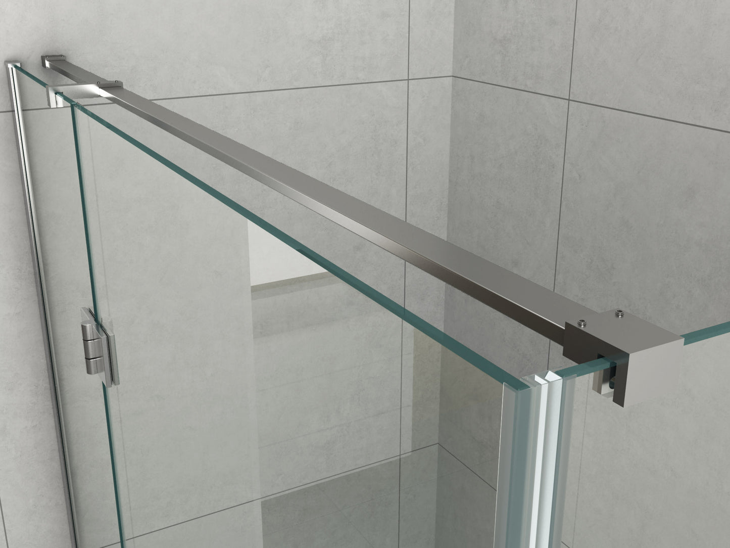 Frameless Pivot Corner Shower Screen