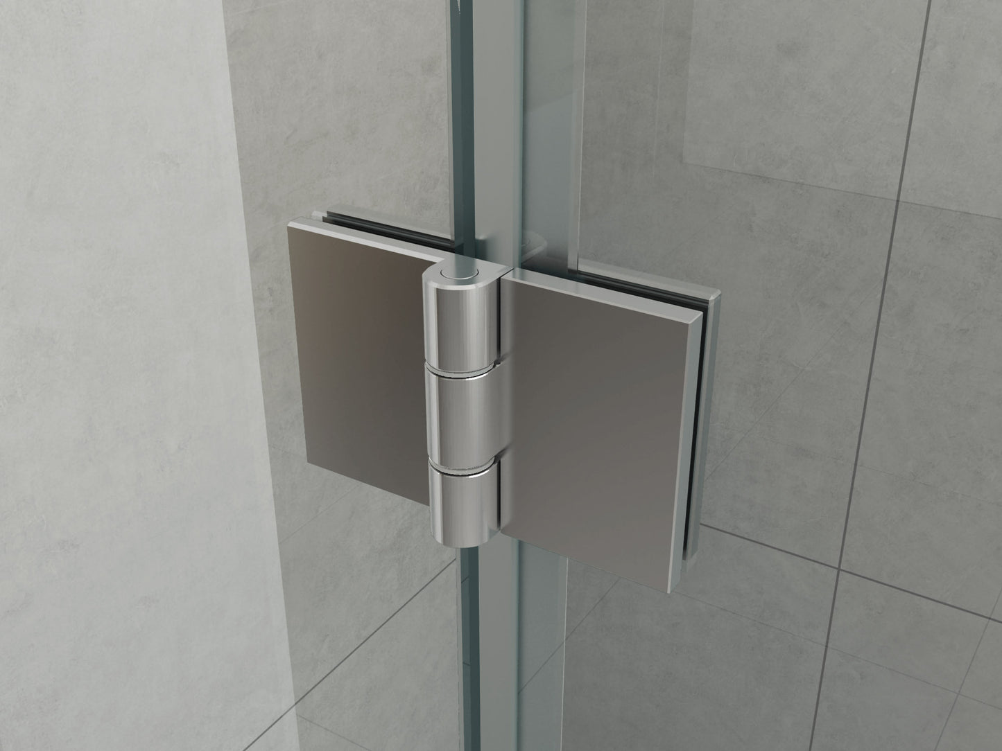 Frameless Pivot Corner Shower Screen