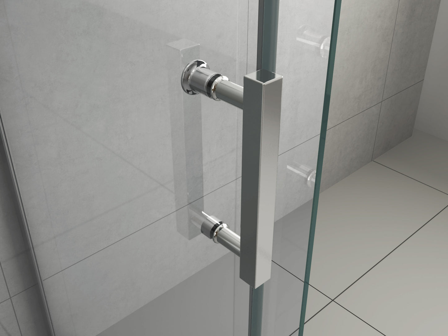 Frameless Pivot Corner Shower Screen