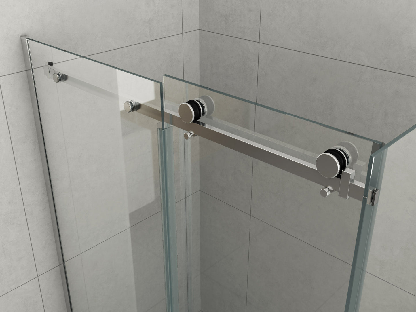 Frameless Sliding Corner Shower Screen