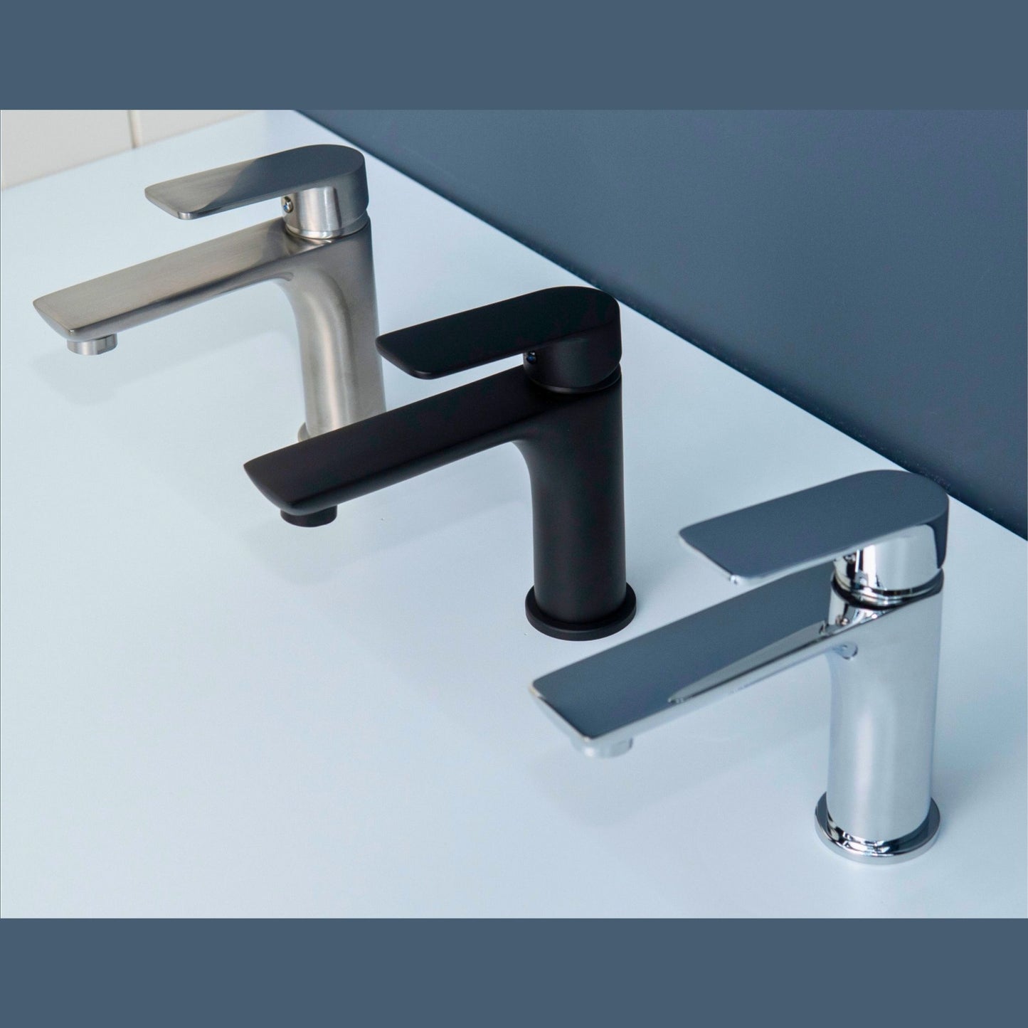 Luana Interiors - Deck Mount Basin Mixer in 3 Selectable Colors