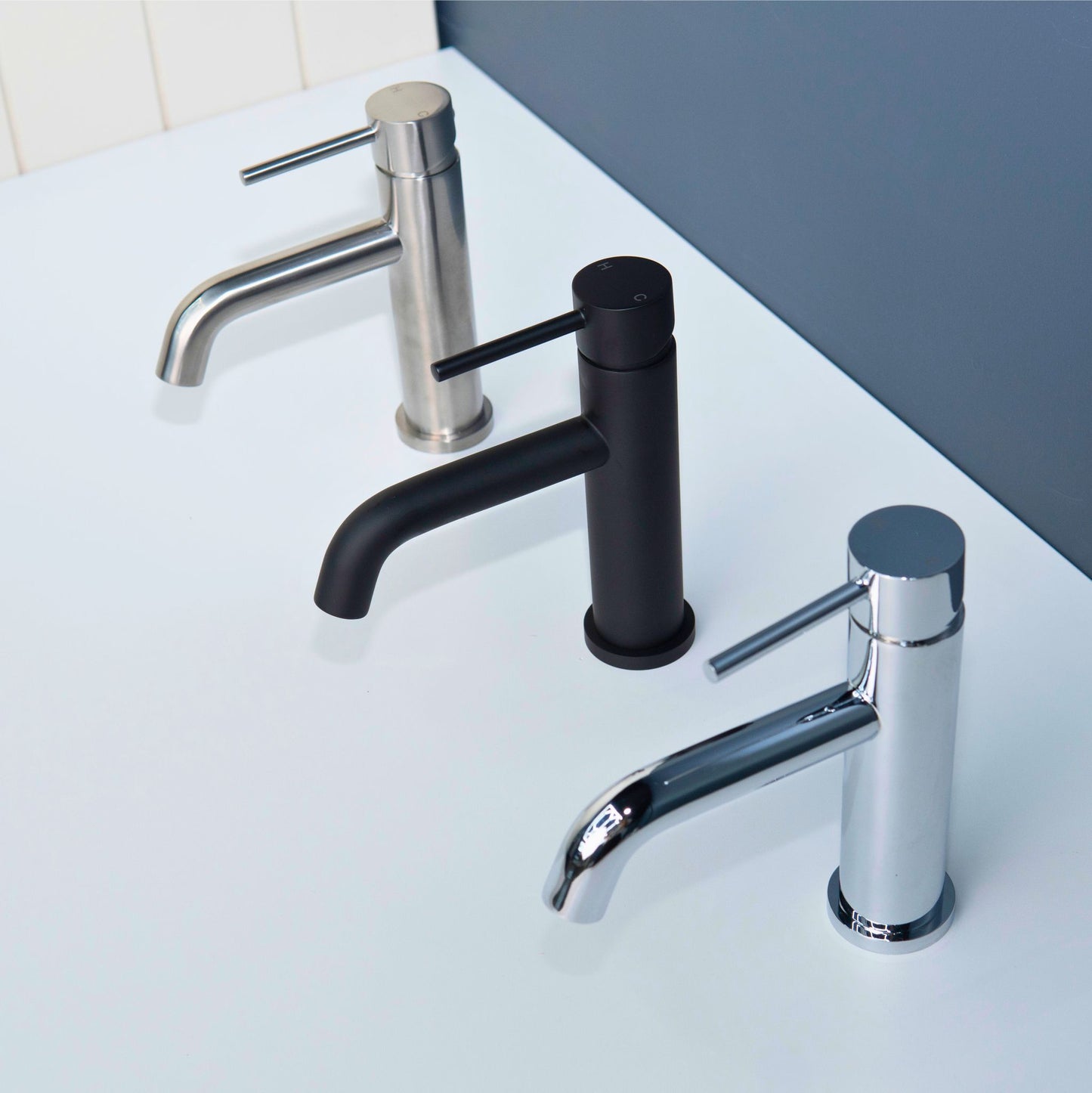 Luana Interiors - Deck Mount Basin Mixer in 3 Selectable Colors