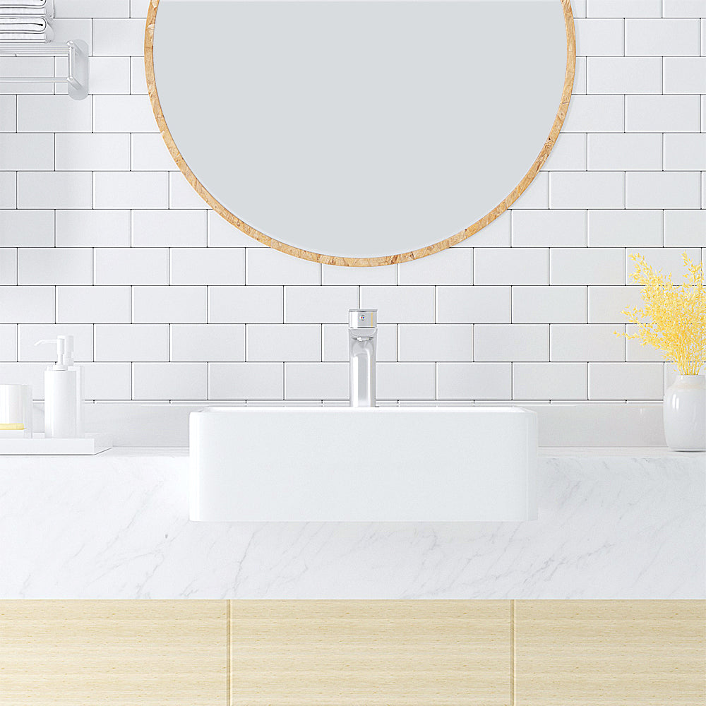 Luana Interiors - Semi Recessed Basin One Tap Hole with Over Flow (420x420x130)